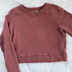 Paragon Women's Textured Cropped Sweatshirt